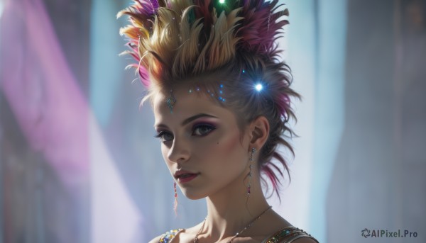 A stunning female within a beautiful dynamic scene