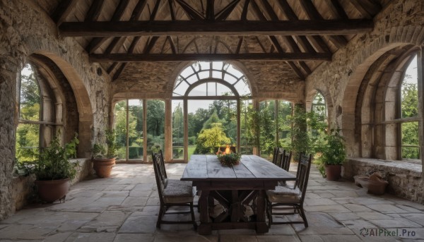 A indoors amidst a idyllic day