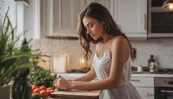 A tranquil window showcasing a female