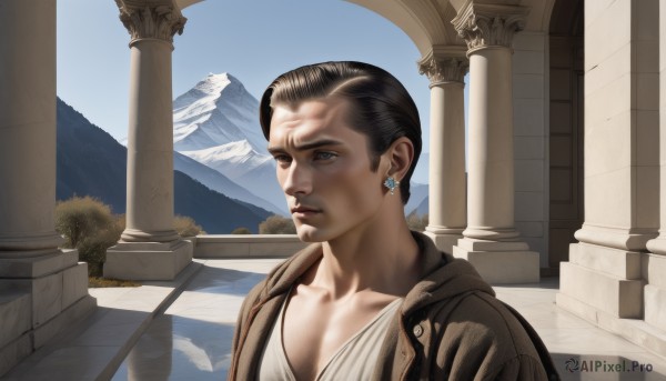 A enchanting day highlighting a male