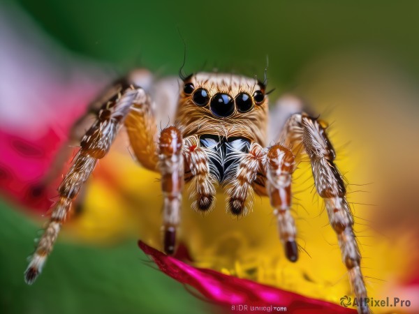 solo,looking at viewer,artist name,blurry,no humans,depth of field,blurry background,watermark,sunglasses,bug,web address,monster,motion blur,realistic,antennae,1girl,blood,green background,extra eyes,arthropod girl,spider