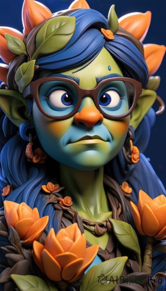 A unique view of a female in dynamic scene