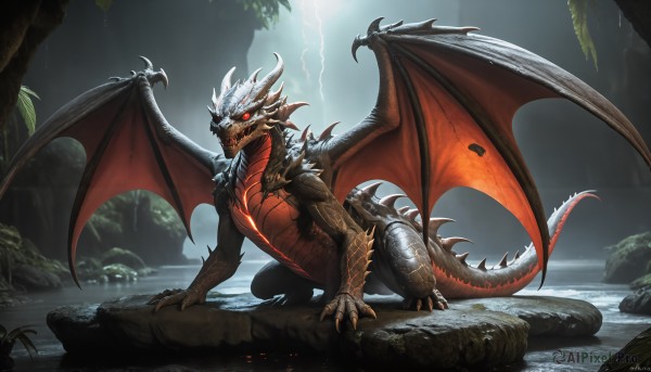 A vivid outdoors showcasing a monster