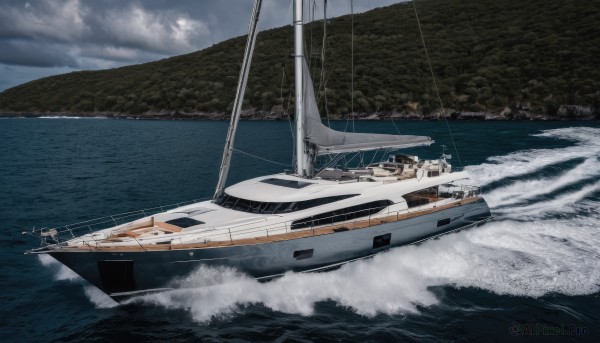 Image of a boat in a peaceful day