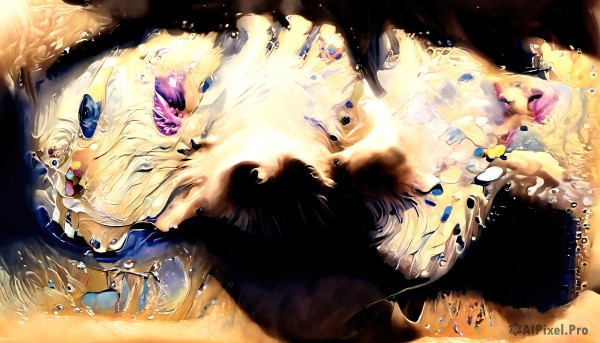 The elegance of a female in a ethereal dynamic scene