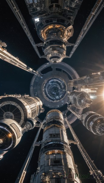 A delightful capture of a spacecraft within outdoors
