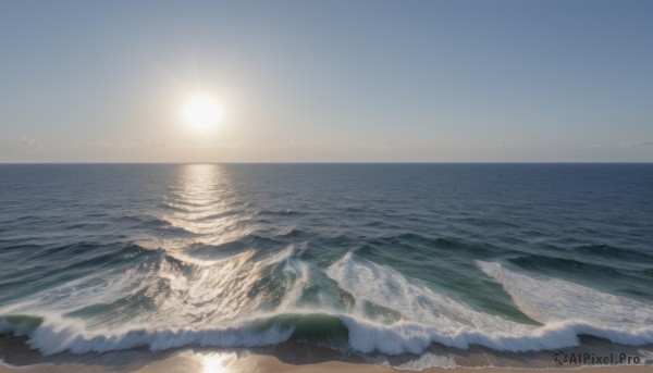 A landscape in the heart of a majestic sunset day