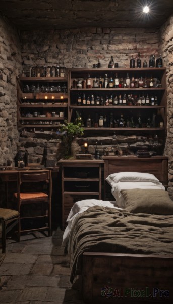 The serene presence of a indoors in a peaceful scenery