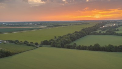 outdoors,sky,cloud,water,tree,no humans,ocean,cloudy sky,grass,nature,scenery,forest,sunset,mountain,horizon,road,field,river,evening,landscape,gradient sky,shore,orange sky,hill,beach,bush,green theme,path