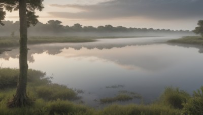 outdoors,sky,cloud,water,tree,no humans,cloudy sky,grass,nature,scenery,forest,reflection,river,landscape,lake,bird,sunset,horizon