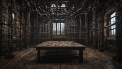 day,indoors,book,no humans,window,chair,table,sunlight,scenery,light rays,wooden floor,stairs,fantasy,bookshelf,architecture,sunbeam,ruins,library,chandelier,wooden table,wooden chair,tree,plant,potted plant,bare tree,wood