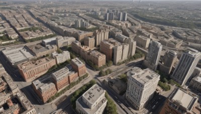 outdoors,day,tree,no humans,from above,building,scenery,city,road,cityscape,river,landscape,sky,skyscraper