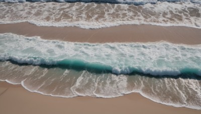 outdoors,water,no humans,ocean,beach,scenery,brown background,sand,waves,shore,day