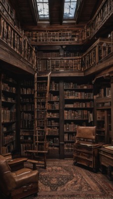 indoors,tree,book,no humans,window,chair,table,scenery,couch,wooden floor,bookshelf,shelf,book stack,library,ceiling,ladder,carpet,day,cloud,lamp,armchair,rug,chandelier