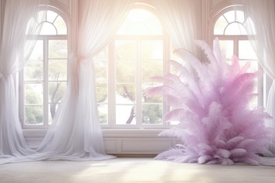 PREMIUM,day,indoors,tree,no humans,window,sunlight,feathers,plant,curtains,scenery,long hair