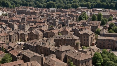 outdoors,tree,no humans,window,from above,building,nature,scenery,forest,city,road,cityscape,house,artist name