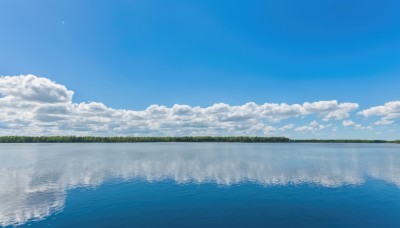 outdoors,sky,day,cloud,water,tree,blue sky,no humans,ocean,cloudy sky,grass,nature,scenery,forest,reflection,horizon,landscape,lake,reflective water,blue theme,waves,island