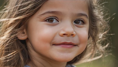 1girl,solo,long hair,looking at viewer,brown hair,brown eyes,closed mouth,lips,portrait,close-up,realistic,nose,eyelashes