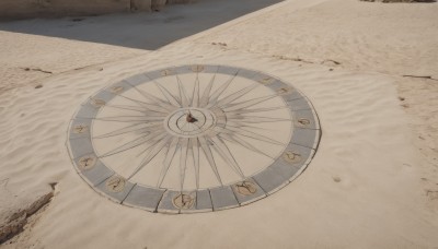 solo,outdoors,day,no humans,shadow,scenery,1other,sand,desert,footprints,very wide shot,still life