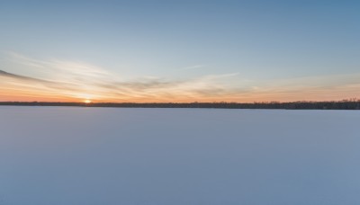 outdoors,sky,cloud,water,tree,blue sky,no humans,ocean,sunlight,building,scenery,sunset,mountain,city,sun,horizon,cityscape,gradient sky,sunrise,comic,day,nature,reflection