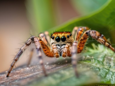 looking at viewer,blurry,no humans,depth of field,blurry background,animal,bug,realistic,animal focus,oversized animal,solo,full body,artist name,water,watermark,web address,monster,blurry foreground,rainbow,extra eyes,spider