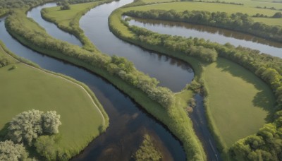 outdoors,sky,day,water,tree,no humans,grass,plant,nature,scenery,forest,reflection,road,river,landscape,lake,ocean,from above,mountain,bush,shore,island