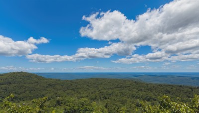 outdoors,sky,day,cloud,water,blue sky,no humans,ocean,cloudy sky,grass,nature,scenery,mountain,horizon,field,summer,landscape,mountainous horizon,hill,flower,signature