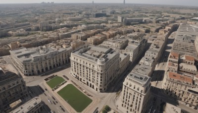 outdoors,tree,no humans,from above,building,scenery,city,road,cityscape,sky,day,water,ocean,horizon,skyscraper,landscape