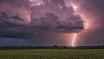 outdoors,sky,cloud,water,tree,no humans,cloudy sky,grass,nature,scenery,forest,mountain,electricity,lightning,landscape,monochrome,ocean,horizon,field