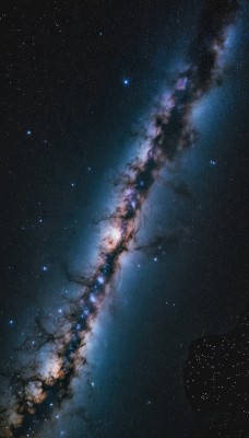 outdoors,sky,cloud,tree,no humans,night,star (sky),night sky,scenery,starry sky,reflection,space,galaxy,milky way,water,star (symbol),from above,traditional media,branch,tanabata