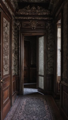 day,indoors,no humans,window,sunlight,scenery,wooden floor,stairs,door,architecture,pillar,carpet,rug,candle,throne,hallway,candlestand,chandelier