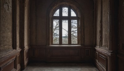 outdoors,sky,day,cloud,indoors,tree,no humans,window,scenery,snow,stairs,door,winter,pillar,bare tree,signature,nature,wooden floor,wall,architecture