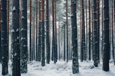 outdoors,day,tree,no humans,grass,nature,scenery,snow,forest,snowing,winter,bare tree,landscape