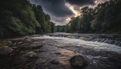 outdoors,sky,day,cloud,water,tree,no humans,ocean,cloudy sky,grass,nature,scenery,forest,rock,mountain,river,waves,waterfall,landscape,shore,stream,sunlight