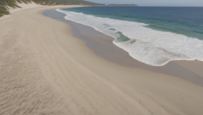 outdoors,sky,day,water,tree,blue sky,no humans,shadow,ocean,beach,grass,nature,scenery,sand,horizon,road,landscape,shore,desert,waves