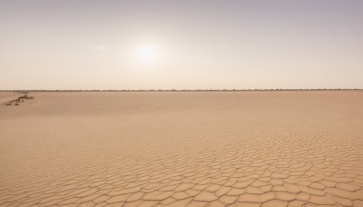 solo,outdoors,sky,water,no humans,ocean,beach,scenery,sand,horizon,shore,desert,comic,cloud,ground vehicle,sunset,sun,road,orange sky