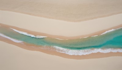 simple background,outdoors,water,no humans,ocean,beach,scenery,brown background,sand,waves,shore,day