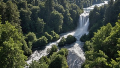 outdoors,day,water,tree,no humans,nature,scenery,forest,river,waterfall,landscape,sunlight,cliff,moss