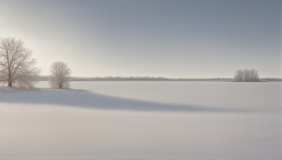 HQ,outdoors,sky,cloud,water,tree,no humans,shadow,ocean,building,scenery,reflection,sunset,horizon,bare tree,river,lake,monochrome,greyscale,beach,nature,fog,shore,grey sky