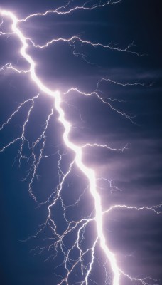 monochrome,outdoors,sky,cloud,gradient,no humans,cloudy sky,scenery,electricity,purple theme,lightning,signature,ocean,blue theme,horizon,dark