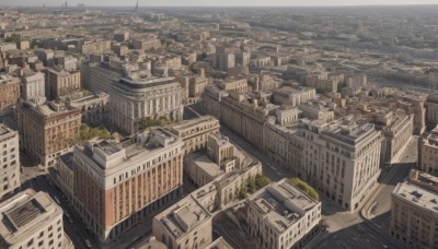 outdoors,tree,no humans,from above,ground vehicle,building,scenery,motor vehicle,city,road,cityscape,bridge,river,skyscraper,rooftop,sky,day,water,ocean,horizon,car,watercraft,real world location