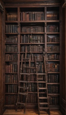 indoors,book,no humans,chair,scenery,wooden floor,bookshelf,shelf,library,ladder,voile,stairs,railing