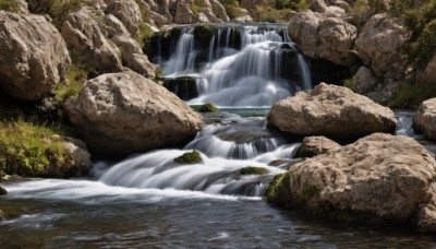 outdoors,day,water,tree,no humans,nature,scenery,forest,rock,river,waterfall,stream,grass,moss