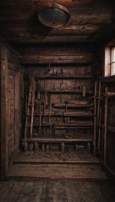 monochrome,indoors,book,no humans,window,chair,table,scenery,wooden floor,stairs,door,bookshelf,sepia,ladder,brown theme,wooden wall,wood,sunlight,bottle,light rays,light,wall,still life,ceiling light,chandelier