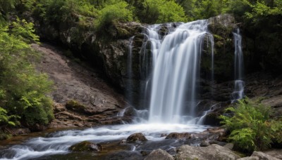 outdoors,day,water,tree,no humans,nature,scenery,forest,rock,river,waterfall,moss,stream,sunlight,landscape