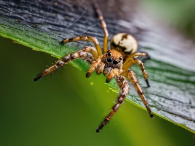 solo,looking at viewer,outdoors,blurry,no humans,mask,depth of field,blurry background,bug,robot,spider,water,from above,monster,realistic,horror (theme)