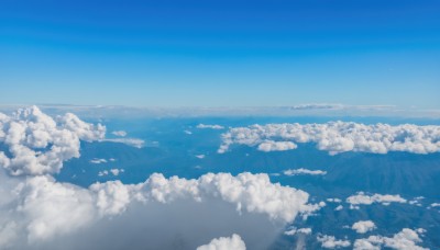 monochrome,outdoors,sky,day,cloud,water,blue sky,no humans,ocean,cloudy sky,scenery,blue theme,horizon,landscape,nature,island