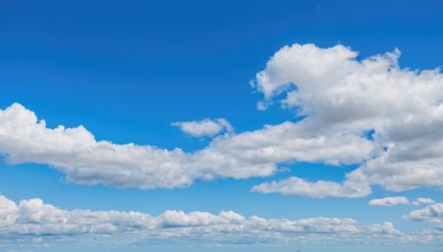 monochrome,outdoors,sky,day,cloud,signature,blue sky,no humans,cloudy sky,scenery,blue theme,horizon,cumulonimbus cloud