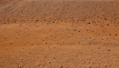 solo,monochrome,outdoors,no humans,traditional media,scenery,brown theme,orange theme,from above,ground vehicle,motor vehicle,sand,orange background,road,explosion,desert