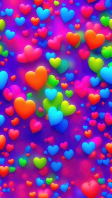 heart,no humans,heart background,colorful,glowing,multicolored background